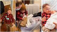 Reaction of toddler upon meeting his new baby brother for the 1st time goes viral
