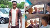 Excited old woman screams "I'm love you" as she meets Kofi Kinaata