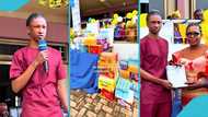 Lincoln Bediako: Cheddar's young son donates exercise books, biscuits, drinks, etc., to school kids