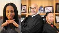 Happy moment lady becomes judge & gets sworn in by dad who's also a judge