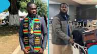 Ghanaian man honoured with an opportunity to travel abroad after bagging a first-class