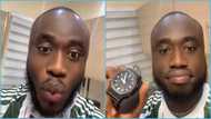Ghanaian man laments as relative returns from abroad and gifts him a watch: "I wanted money"