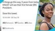 KNUST: Man in 2018 predicted that Yvonne Osei Adobea will be SRC president in 2023, old tweet goes viral