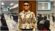 Kofi Kinaata lectures students in the US; Abeiku Santana, Ameyaw Debrah, and many others shower him with praises