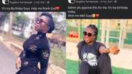 Ghanaian lady celebrates birthday 9 different times in 2021; screenshots heap massive reactions