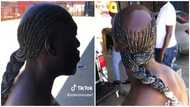 Video of bald man rocking braided hairdo leaves internet users amused: "I blame the stylist"