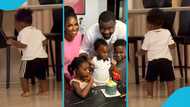 Adorable video of John Dumelo's third child Demi taking his baby steps at home, video
