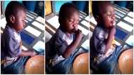 That food must have hit the spot: Funny video of cute little boy eating from big 'asanka' and sleeping at the same time stirs laughter