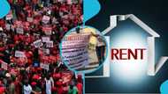 Unhappy Ghanaian youths protest against landlords demanding rent advances: “Reduce it”