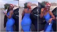 Hajia Bintu: Pretty TikToker Flaunts Beautiful Dress And Expensive Benz