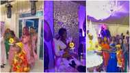 Ghanaian TikToker Asantewaa sits alone at her plush birthday high table; "Where is her husband"