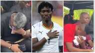 Christian Atsu: Sammy Kuffuor and John Paintsil in tears at former Balck Stars player's funeral (Video)