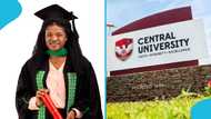 Xorlali Opel: Ghanaian lady emerges valedictorian at Central University graduation ceremony