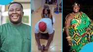 Oheneba Jude collaborates with lady during intense workout, GH reacts