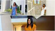 Yvonne Nelson looks stunning in white wrap dress styled with GH₵ 18 590 Bottega Veneta bag and GH₵ 11 112 matching sandals