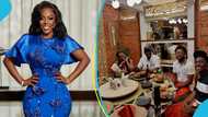 Nana Aba Anamoah delivers promise to her coconut selling friends, takes them on date