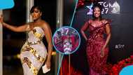 Regina Van Helvert’s question to Fella Makafui about her ex sparks reactions at TGMA red carpet