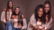 Black beauties: Ghanaian mom shares photos of her pretty twin-girls for the 1st time to mark their b'day