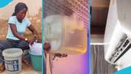 Young lady surprises many with her unique DIY cooling hack, video trends online