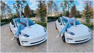 Young lady buys herself electric car as graduation gift; social media users react