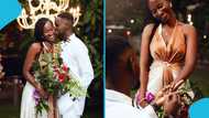 Pretty Ghanaian lady cries over surprise marriage proposal from her boyfriend: “She said yes”