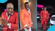 Coded of 4x4 flaunts handsome looks as he rocks red suit in video