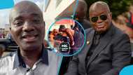 Appiah Stadium gets Akufo-Addo laughing hard during encounter at Asantehemaa's one-week observance, video