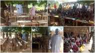 Kind heart: Soldier builds chairs, tables for school kids, makes them happy, photos emerge