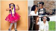 McBrown's beautiful daughter Baby Maxin poses with expensive Chanel bags for her birthday photoshoot