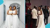 Ghanaian twins marry on the same day, explain why in adorable video