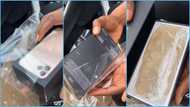 Ghanaian man pained after realizing fufu was packaged and sold to him as iPhone 15, video trends