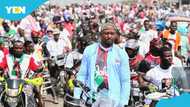 NDC youth flood YEA office to celebrate Malik Basintale’s first day in office