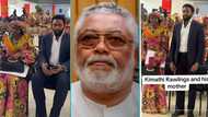 Kimathi Rawlings attends public event with his mum, Ghanaians compare him with his late dad