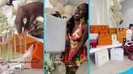 Dulcie's bestie spends GH¢76.3k on 7 b'day gifts, unboxes them in a video which awes many: "Bestie goals"
