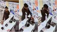 Ghanaian Lady Caught Stealing Phone During Visit To An Office Reception In Achimota