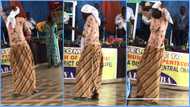 Ghanaian lady wiggles waist at church during praises, singers end song abruptly, video trends