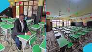 "Name the constituency after him": John Dumelo’s donation streak goes on with new desks for Roman Ridge school