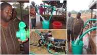 Genius man converts okada engine into pump to water farms; goes viral
