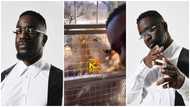 We don’t want to hear justice for Sarkodie : Fans worry as lion jumps on Sarkodie's safari ride in South Africa