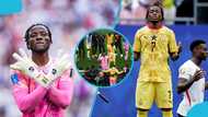 Benjamin Asare and Fatawu Issahaku lead Black Stars' thanksgiving prayer after drawing with England