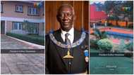 Man shares video of former President Agyekum Kufuor's plush mansion at Peduase