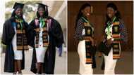 Smart Ghanaian twin sisters graduate with their 1st degrees from KNUST; peeps react to their beautiful photos
