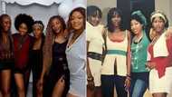 Genevieve, Rita Dominic, Uche Jombo, Ini Edo recreate photo taken 13 years ago