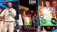 Ghanaians blast lady as she paints a funny cartoon of Daddy Lumba at his vigil
