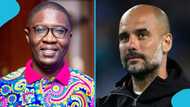 Ghanaian journalist delights as he meets Pep Guardiola, excites him with question about his baldness