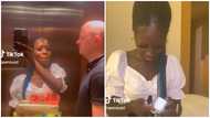 Pretty Ghanaian lady flaunts obroni boyfriend in video: “Dating sites really work”