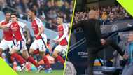 Unseen moment Pep Guardiola kicks and breaks chair after contentious Arsenal goal