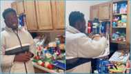 Ghanaian student who relocated to US stunned as he gets free food: "There is no hardship in here"