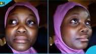 Ghanaian lady relocates to Saudi Arabia, weeps over hardship in video: "It is not easy here"