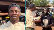 Ghanaian content creator surprises truck pusher with heartwarming gesture